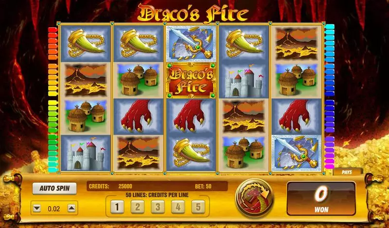 Draco's Fire Free Casino Slot  with, delFree Spins