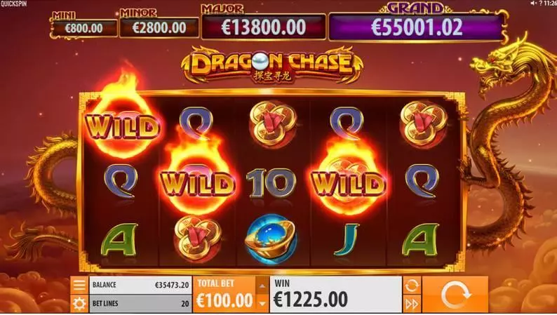 Dragon Chase Free Casino Slot  with, delFree Spins