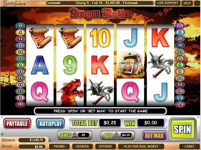 Dragon Master Free Casino Slot  with, delFree Spins