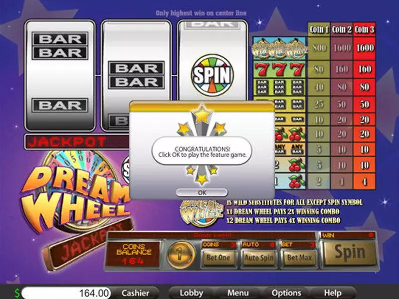 Dream Wheel Classic Free Casino Slot  with, delSecond Screen Game