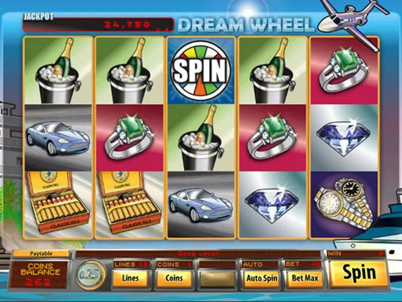 Dream Wheel Video Free Casino Slot  with, delSecond Screen Game