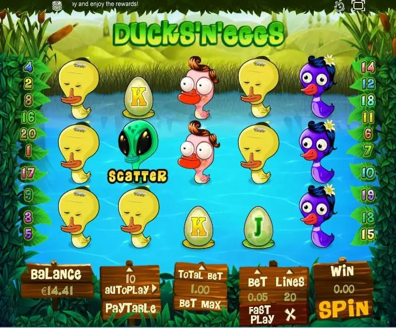 Ducks and Eggs Free Casino Slot  with, delFree Spins
