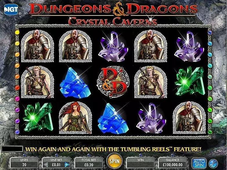 Dungeons & Dragons - Crystal Caverns Free Casino Slot  with, delFree Spins