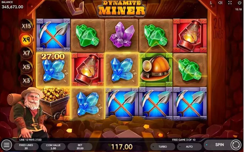 Dynamite Miner Free Casino Slot  with, delCascading Maltiplier