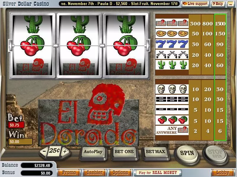 El Dorado Free Casino Slot 