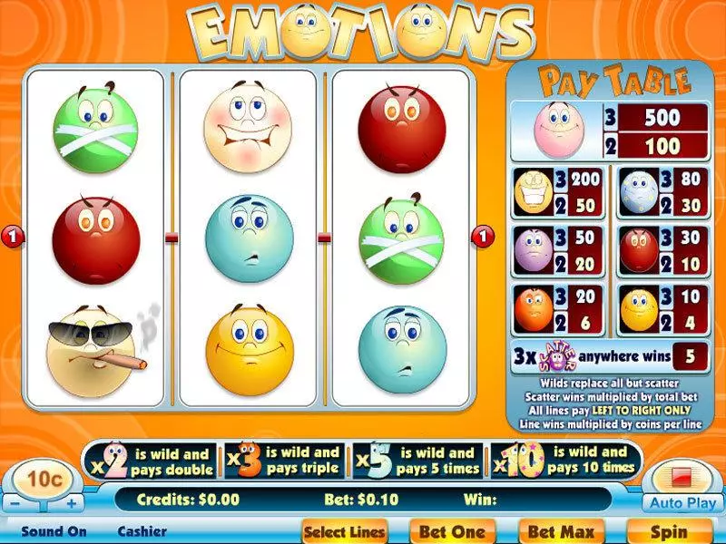 Emotions Free Casino Slot 