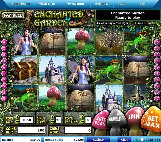 Enchanted Garden Free Casino Slot  with, delSecond Screen Game