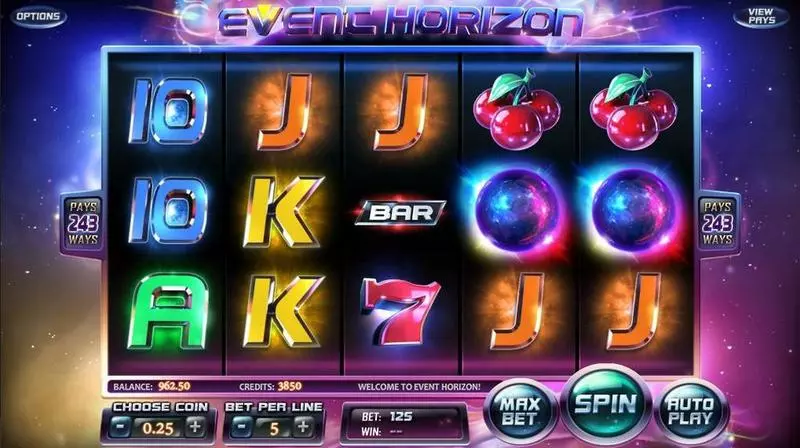 Event Horizon Free Casino Slot  with, delSync Reels