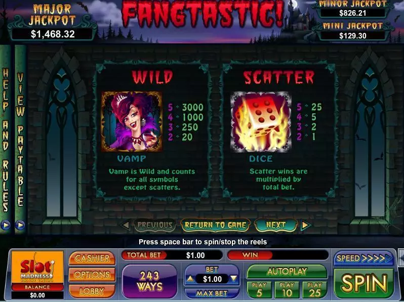 Fangtastic Free Casino Slot  with, delOn Reel Game