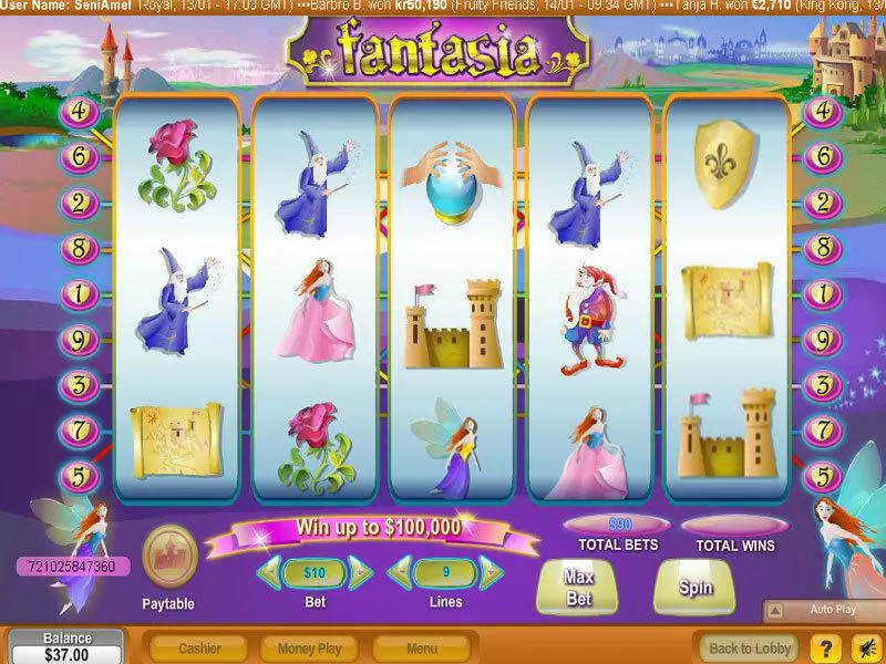 Fantasia Free Casino Slot 