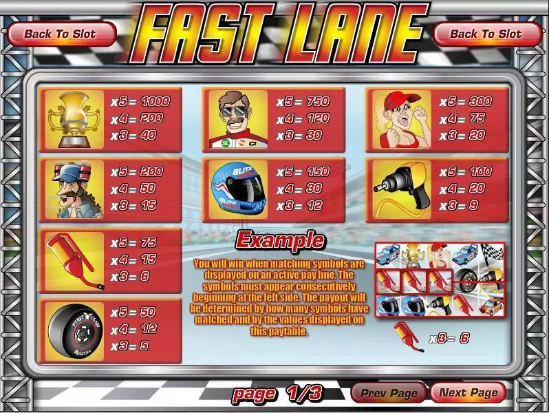 Fast Lane Free Casino Slot  with, delFree Spins