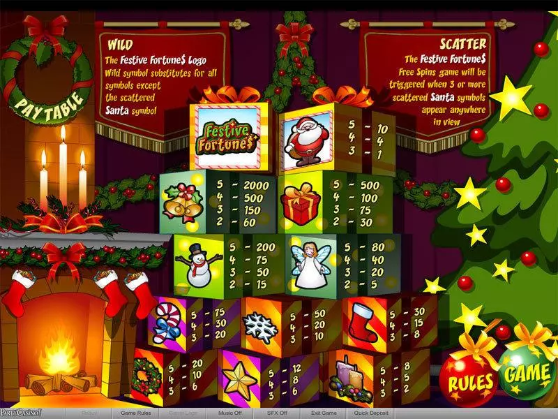 Festive Fortunes Free Casino Slot  with, delFree Spins