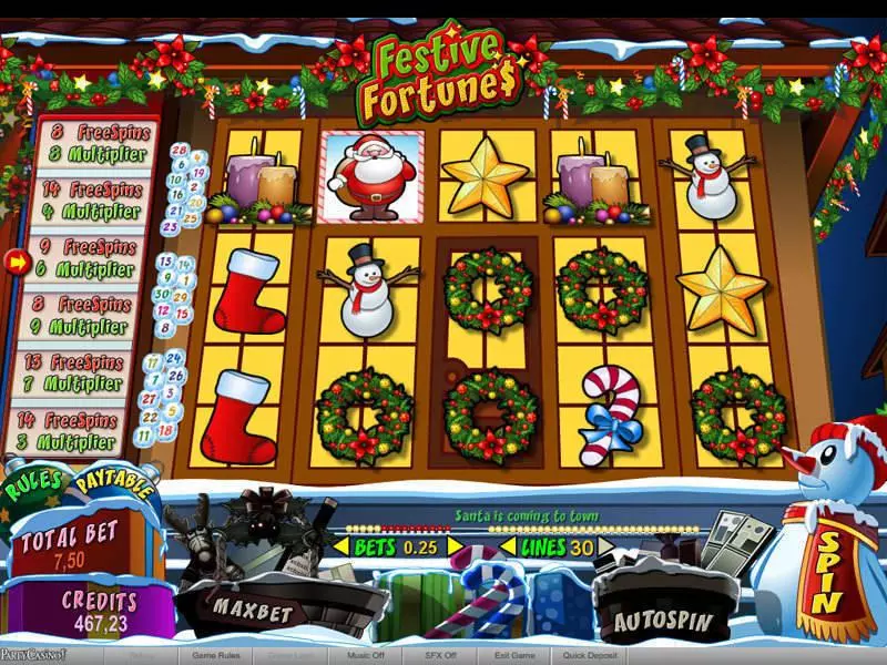 Festive Fortunes Free Casino Slot  with, delFree Spins