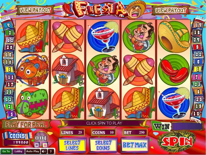 Fiesta Free Casino Slot  with, delSecond Screen Game