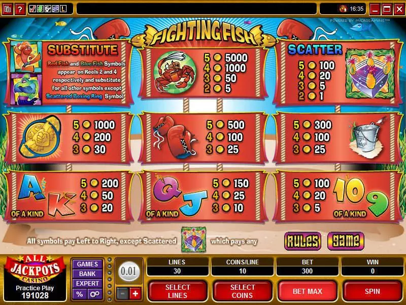 Fighting Fish Free Casino Slot 