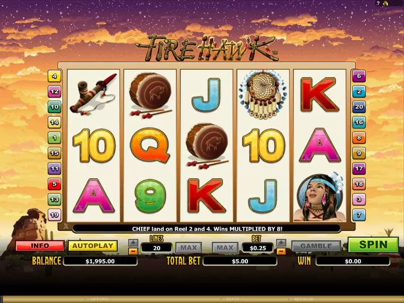 Fire Hawk Free Casino Slot  with, delFree Spins