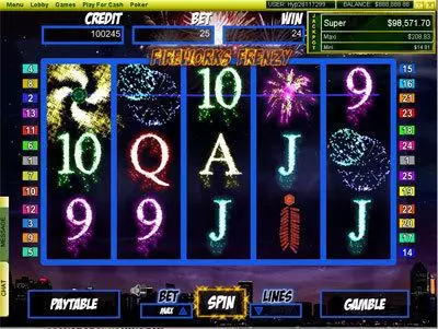 FireWorks Frenzy Free Casino Slot  with, delFree Spins