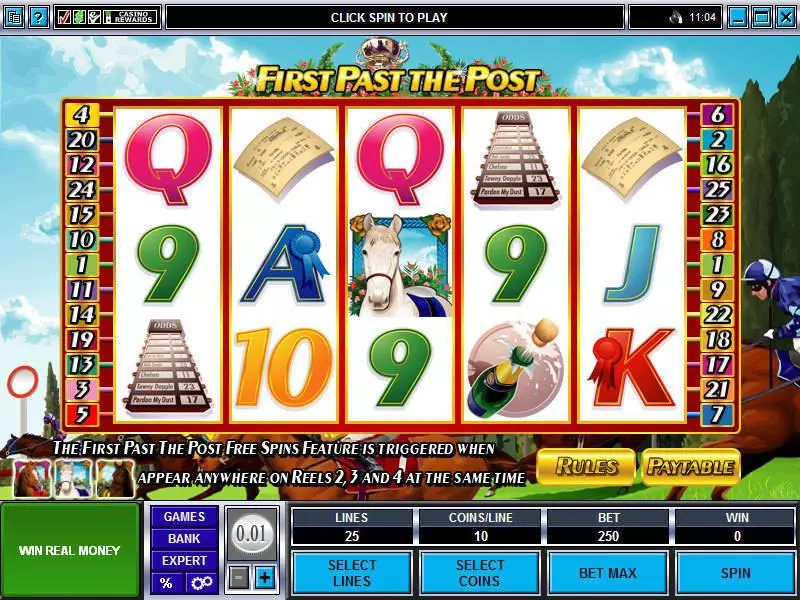 First Past The Post Free Casino Slot  with, delFree Spins