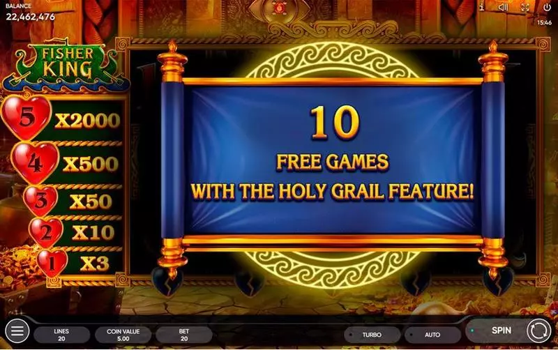 Fisher King Free Casino Slot  with, delMultipliers