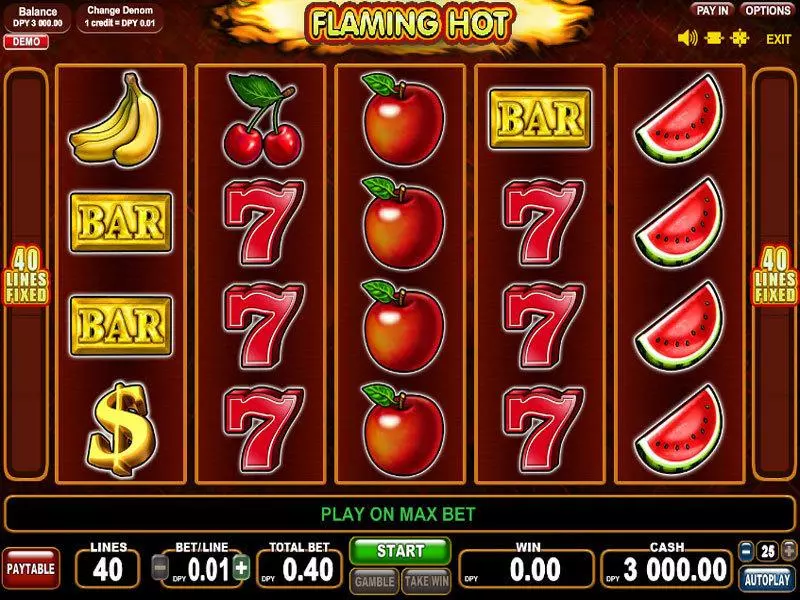 Flaming Hot Free Casino Slot 