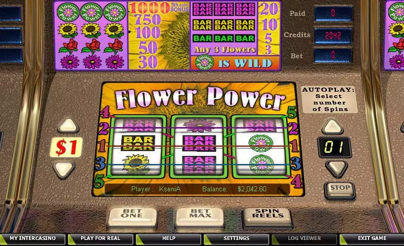 Flower Power Free Casino Slot 