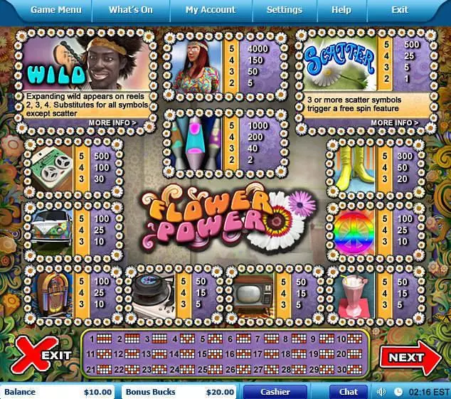 Flower Power Free Casino Slot  with, delFree Spins