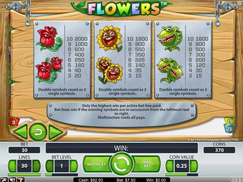 Flowers Free Casino Slot  with, delFree Spins