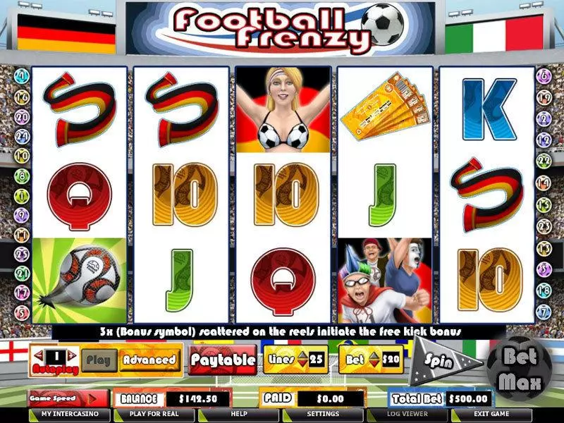 Football Frenzy Free Casino Slot  with, delFree Spins