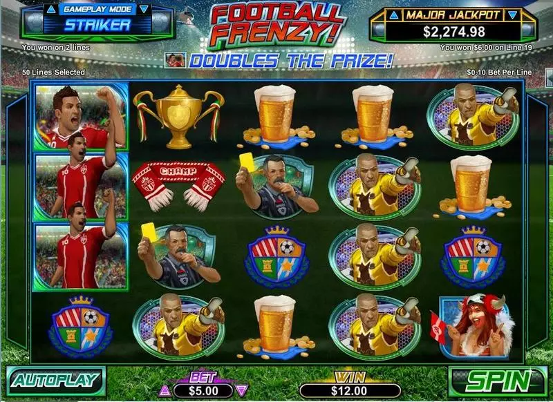 Football Frenzy Free Casino Slot  with, delSecond Screen Game