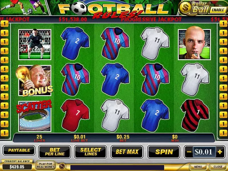 Football Rules! Free Casino Slot  with, delFree Spins