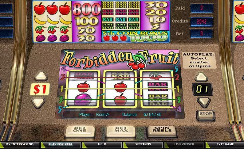 Forbidden Fruit Free Casino Slot 