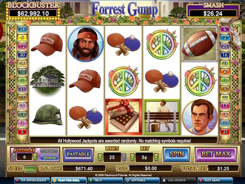 Forrest Gump Free Casino Slot  with, delSecond Screen Game