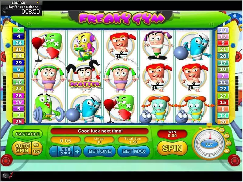 Freaky Gym Free Casino Slot  with, delSecond Screen Game