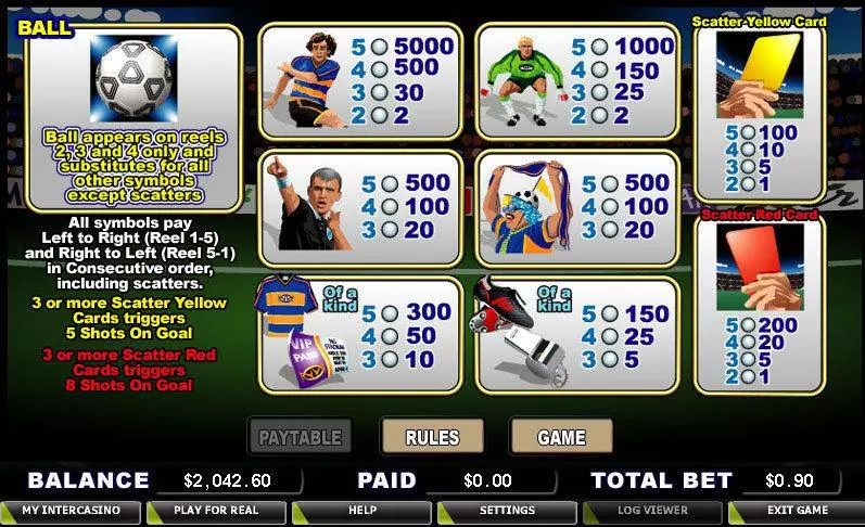 Free Kick Free Casino Slot  with, delSecond Screen Game