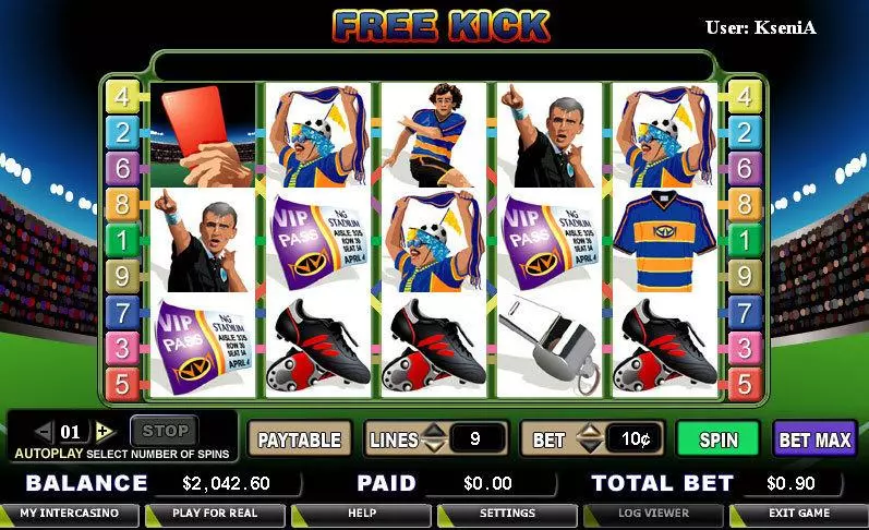 Free Kick Free Casino Slot  with, delSecond Screen Game