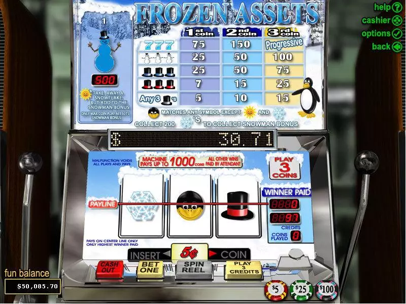Frozen Assets Free Casino Slot  with, delFree Spins