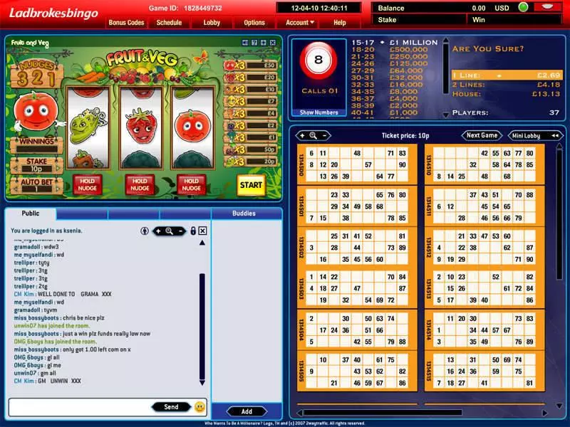 Fruit and Veg Mini Free Casino Slot 
