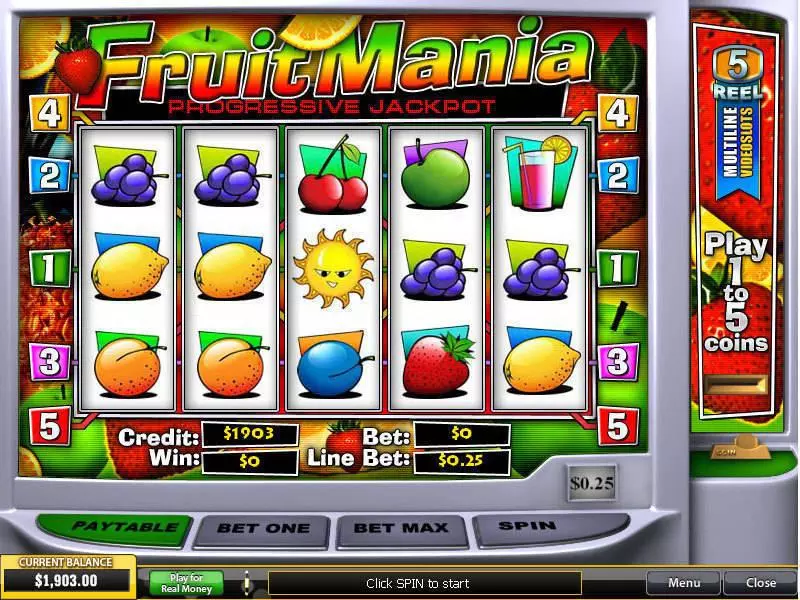 FruitMania Free Casino Slot  with, delSecond Screen Game