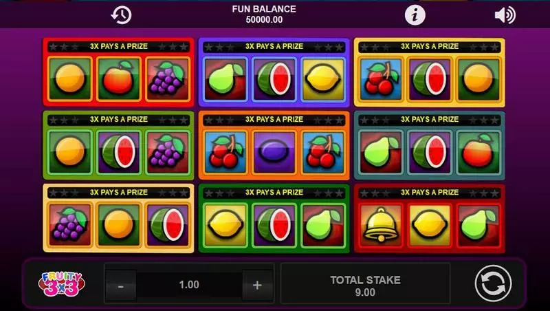 Fruity 3x3 Free Casino Slot 