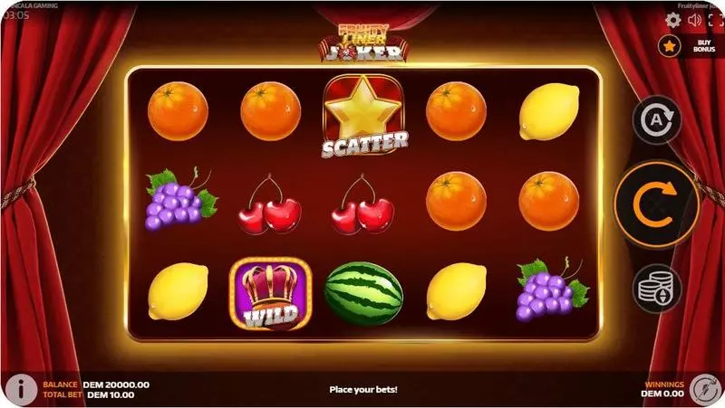 Fruityliner Joker Free Casino Slot  with, delFree Spins