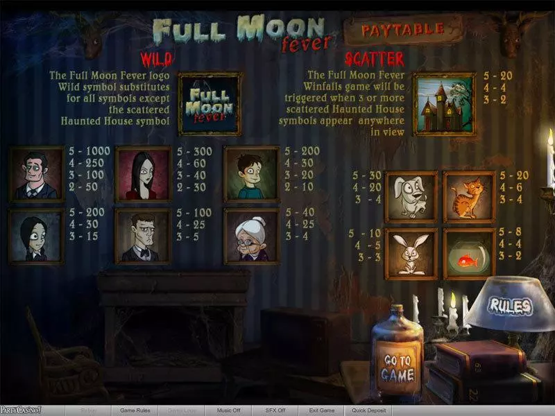 Full Moon Fever Free Casino Slot  with, delSecond Screen Game