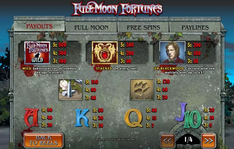 Full Moon Fortunes Free Casino Slot  with, delFree Spins