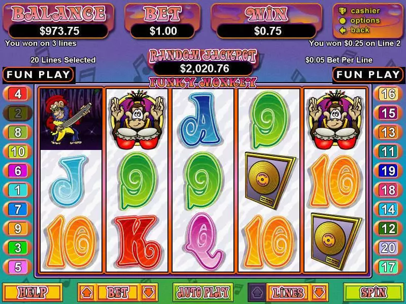 Funkey Monkey Free Casino Slot  with, delFree Spins