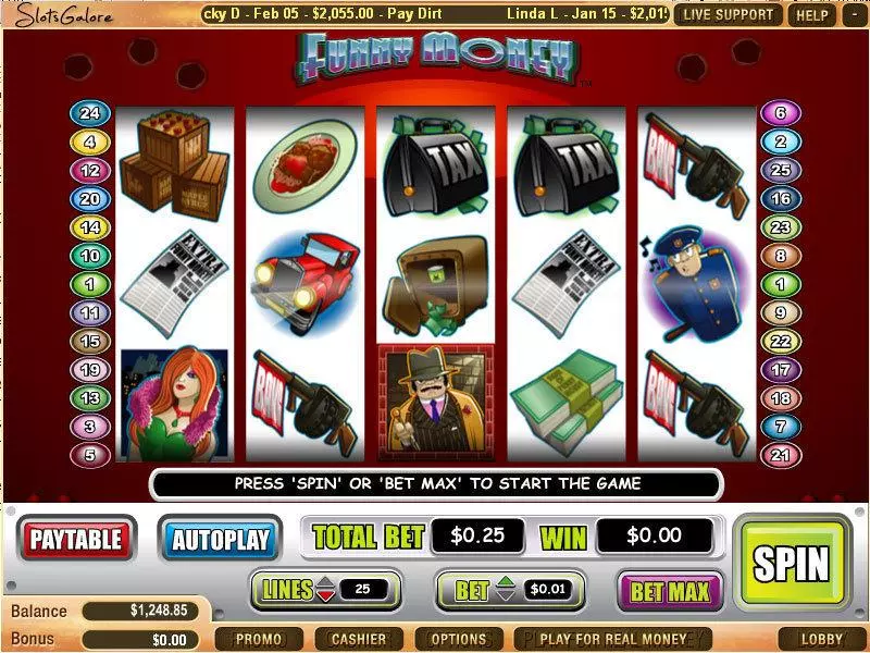Funny Money Free Casino Slot  with, delFree Spins