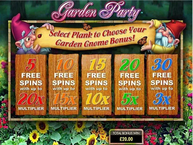 Garden Party Free Casino Slot  with, delFree Spins