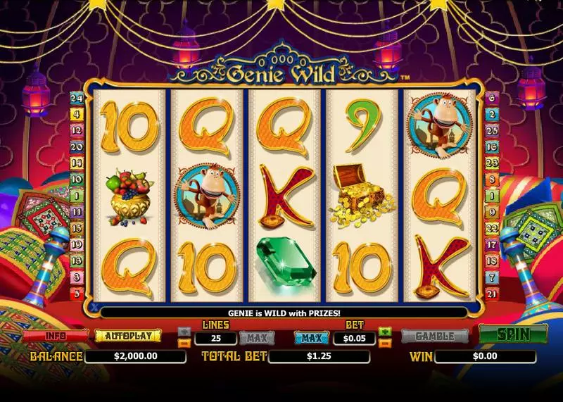 Genie Wild Free Casino Slot  with, delFree Spins