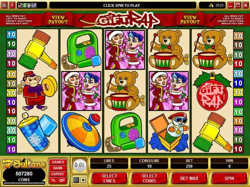 Gift Rap Free Casino Slot  with, delSecond Screen Game