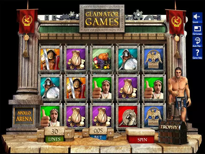 Gladiator Games Free Casino Slot  with, delSecond Screen Game