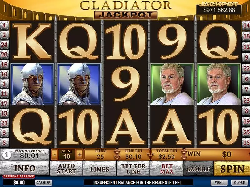 Gladiator Jackpot Free Casino Slot  with, delFree Spins