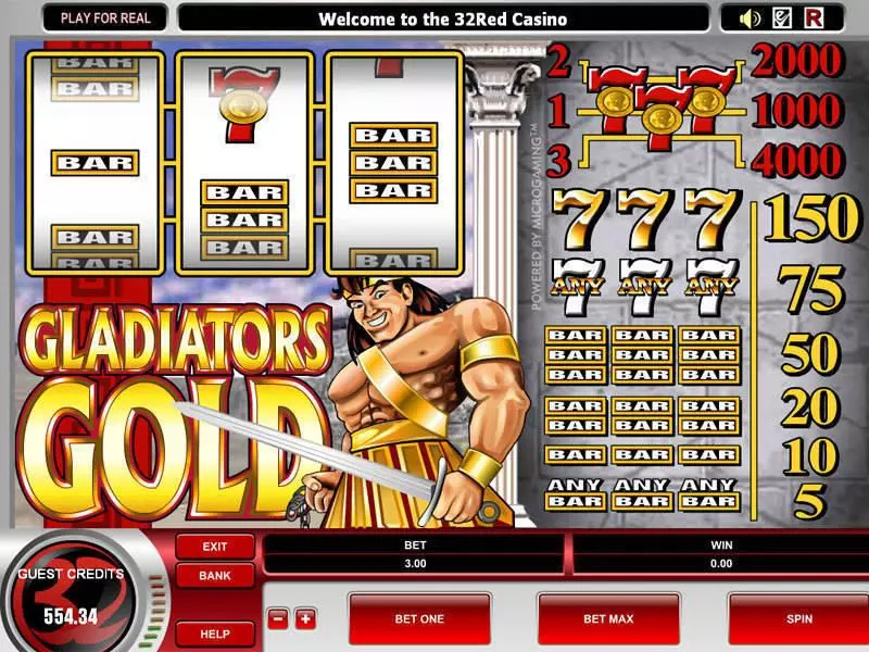 Gladiator's Gold Free Casino Slot 